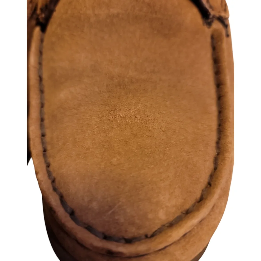 Hush Puppies oxford suede light brown vintage 10 mens moc toe